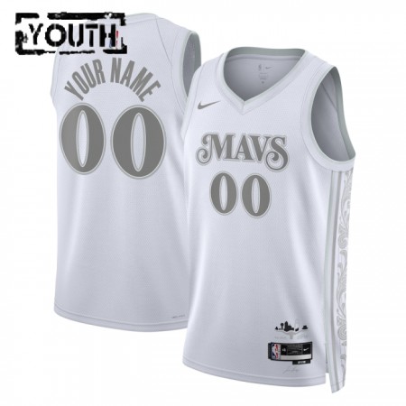 Dres Dallas Mavericks Prilagođeni Nike 2024-25 City Edition Bijela Swingman - Dječji